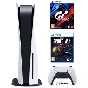 Sony Pack PS5 & Gran Turismo 7, Spider-man: Miles Morales, God of War ... pas cher