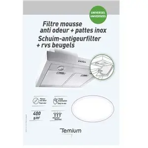 Comparateur de prix : Filtre mousse anti odeur Temium et pattes Inox