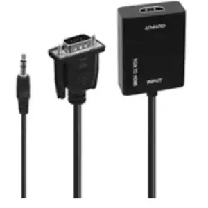 Accsup ADAPTATEUR VGA MALE VERS HDMI FEMELLE 20 CM NOIR