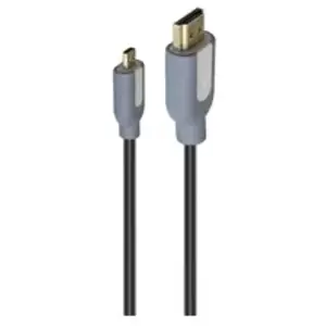 Comparateur de prix : Câble vidéo Micro HDMI vers HDMI 4K Accsup 1,5 m Noir Gris