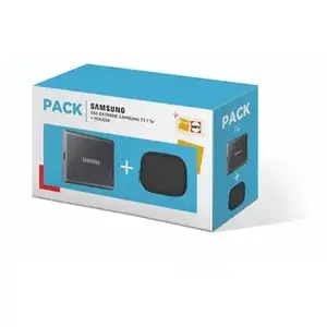 Comparateur de prix : Samsung Pack SSD externe T7 1 To Gris + housse
