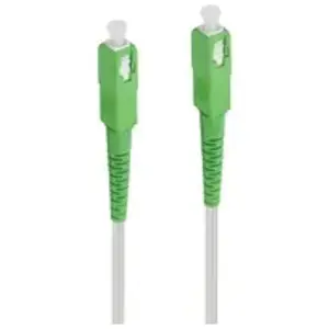 Câble fibre optique Accsup pour Box Internet 10 m Blanc et vert pas cher