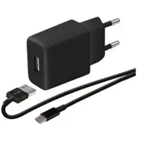 Comparateur de prix : Chargeur secteur Wefix CVOY+CBL MUSB 1M BK Noir + Câble Micro USB