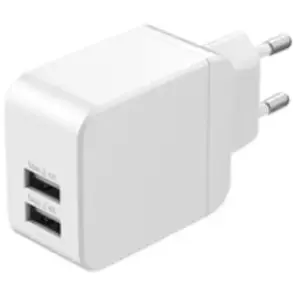 Comparateur de prix : Chargeur secteur double USB Type A 2.4A Wefix Blanc