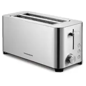 Grille-pain 2 fentes Thomson THT1F 1400 W Inox pas cher