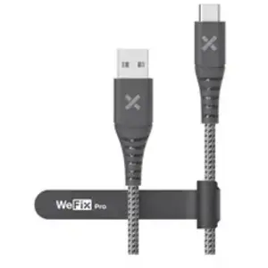 Comparateur de prix : Câble renforcé Wefix Pro USB-A vers USB-C 240 W 1m Gris