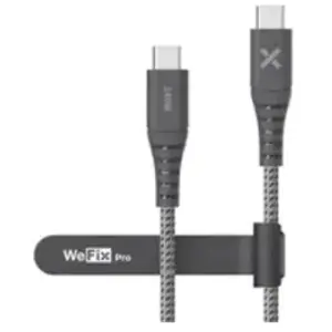 Câble renforcé Wefix Pro USB-C vers USB-C 240 W 1 m Gris pas cher