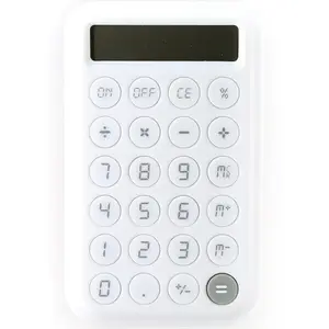 Carrefour Calculatrice Large Blanche Cca41 Poss - La Calculatrice pas cher