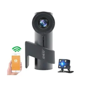 YONIS Dashcam 360° Rotation Mini Cachée Avec Double Caméra HD Et Surve...