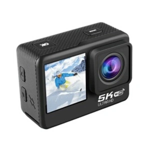 Yonis Camera Sport 5K 30FPS WIFI HD Anti-Shake Dual-Screen IP68 Etanche 64G Inclus