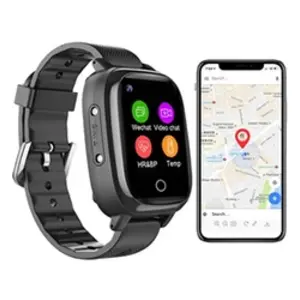 Comparateur de prix : Yonis Montre Traceur GPS 4G pour Senior Enfant Localisation Température Cardio Pression Noir
