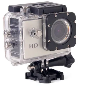 YONIS Mini Caméra Sport HD 720P Etanche 30M Ecran 1.5' Photos Vidéo Angle 140° Argent + SD 8Go