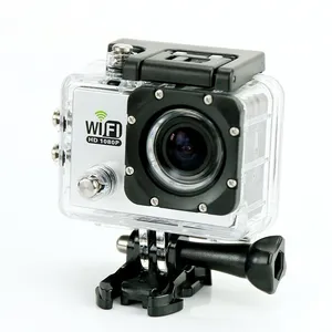 Yonis Camera Embarquée Sports Wi-Fi LCD Caisson Etanche Waterproof 12 Mp Full HD Blanc + SD 8Go