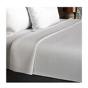 Comparateur de prix : Drap plat en coton 57 fils 180x290 cm UNI blanc, par Soleil d'ocre