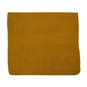 Serviette de toilette en coton 500 gr/m2 LAGUNE moutarde, par Soleil d'ocre pas cher