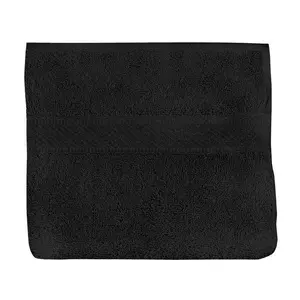 Comparateur de prix : Serviette de toilette en coton 500 gr/m2 LAGUNE noir, par Soleil d'ocre