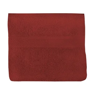 Serviette de toilette en coton 500 gr/m2 LAGUNE brique, par Soleil d'ocre pas cher