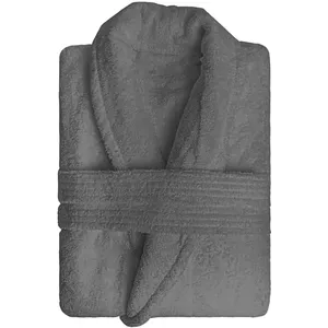 Peignoir en coton 500gr/m2 LAGUNE, par Soleil d'Ocre gris pas cher