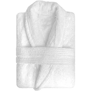 Peignoir en coton 500gr/m2 LAGUNE, par Soleil d'Ocre blanc pas cher