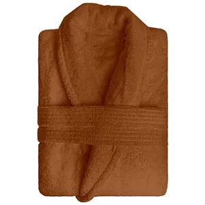 Peignoir en coton 500gr/m2 LAGUNE, par Soleil d'Ocre orange pas cher