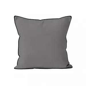 Comparateur de prix : Coussin en microfibre lavée 40x40 cm BOHEME gris, par Soleil d'Ocre