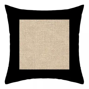 Comparateur de prix : Soleil d'ocre, Coussin, Jute, Noir, 40 x 40 cm, Coton