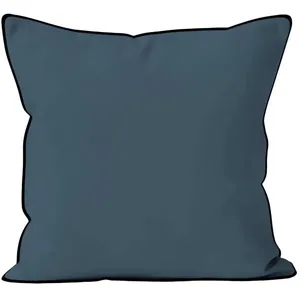 Comparateur de prix : Soleil d'ocre, Bohème Coussin Microfibre lavée, Bleu Canard, 60x60 cm