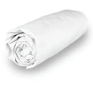 Drap housse en polycoton 90x200 cm percale blanc, par Soleil d'ocre pas cher