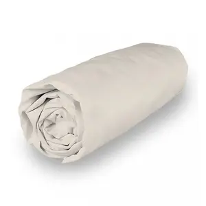 Comparateur de prix : Drap housse en polycoton 200x200 cm percale lin, par soleil d'ocre