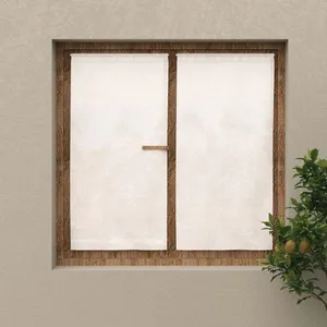 Paire de brise bise 60x120 cm celia blanc, par Soleil d'Ocre pas cher