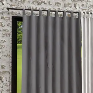 Comparateur de prix : Soleil d'ocre, Bohème Rideaux Pattes, Microfibre lavé, Gris, 140x250 cm