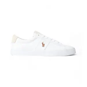 Ralph Lauren Sayer Canvas White Trainers EU 44 pas cher