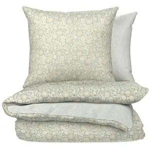 Parure De Lit 240x220 Cm Turquoise 100% Coton Housse De Couette + 2 Taies D'oreiller 65x65 Cm Tex Home - La Parure De Lit pas cher