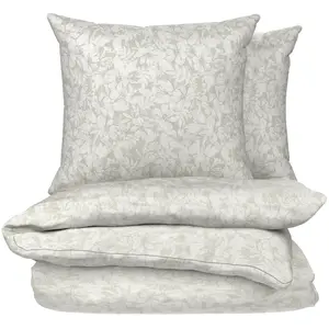 Parure De Lit 260x240 Cm Vert 100% Coton Housse De Couette + 2 Taies D'oreiller 65x65 Cm Tex Home - La Parure De Lit pas cher