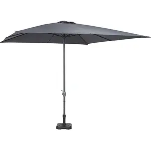 Hyba Parasol Droit Avec Manivelle 3m Gris Murano Hyba pas cher