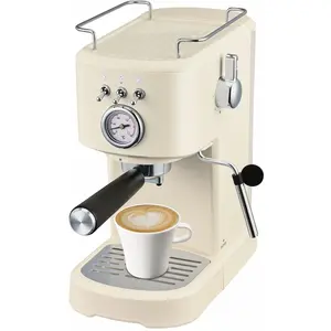 Machine à expresso 20 Bar HEC1100PRCS-25 Beige CARREFOUR HOME pas cher