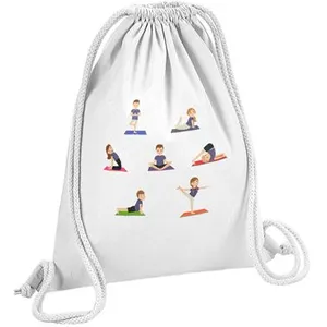 Non communiqué Fabulous Sac de Gym en Coton Blanc Yoga Enfants Asanas 12 Litres pas cher