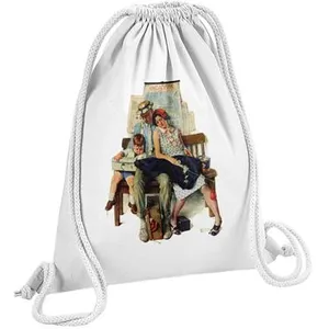 Fabulous Sac de Gym en Coton Blanc Partir en Vacance Enfants Peinture ...