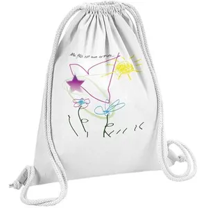Fabulous Sac de Gym en Coton Blanc Dessin d'enfant Ma Fille Est une Ar... pas cher