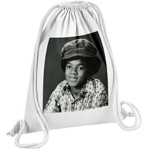Fabulous Sac de Gym en Coton Blanc Michael Jackson Enfant Jackson 5 12...