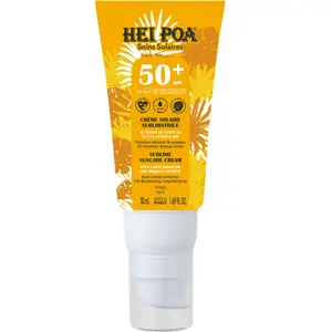 Comparateur de prix : Hei Poa Soins Solaires Crème Solaire Visage Sublimatrice SPF50+ 50ml