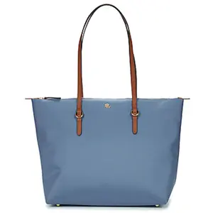 Lauren Ralph Lauren pour femme. 431916737047 Sac fourre-tout moyen Keaton en nylon bleu (OSFA), Casuel pas cher