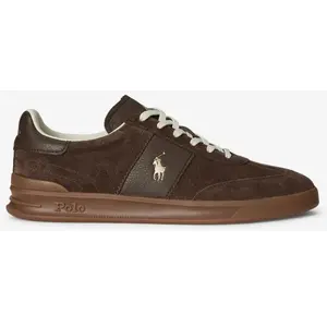 Comparateur de prix : Chaussures Polo Ralph Lauren Heritage Aera en daim marron foncé - 41