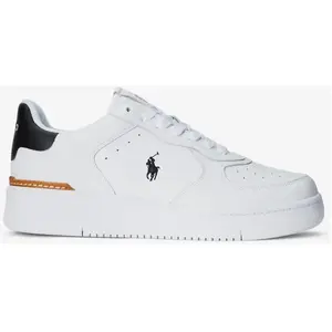 Chaussures Ralph Lauren Masters Court blanc bleu marine - 41 pas cher