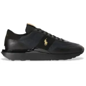 Baskets Ralph Lauren Train 89 noir doré - 40 pas cher