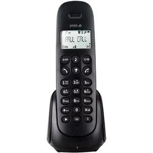 Téléphone sans fil avec répondeur Solo - PSDP230SBK - Noir POSS pas cher