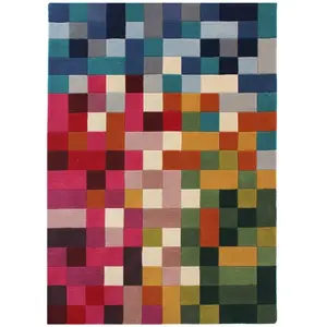 Novatrend Tapis fait main en laine multicolore 160x230 cm pas cher