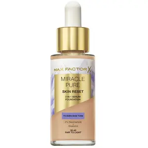 Comparateur de prix : Max Factor Miracle Pure Base Sérum teinte 30-40 Fair To Light 30 ml