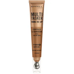 Rimmel Multi-Tasker Wake Me Up Concealer & Foundation - 100 - Mocha, 20ml pas cher