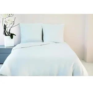 Parure De Lit 240x260 Cm Gris Clair Honeycomb 100% Coton Housse De Couette + 2 Taies D'oreiller 65x65 Cm Tex Home - La Parure De Lit + 2 Taies D'oreiller pas cher
